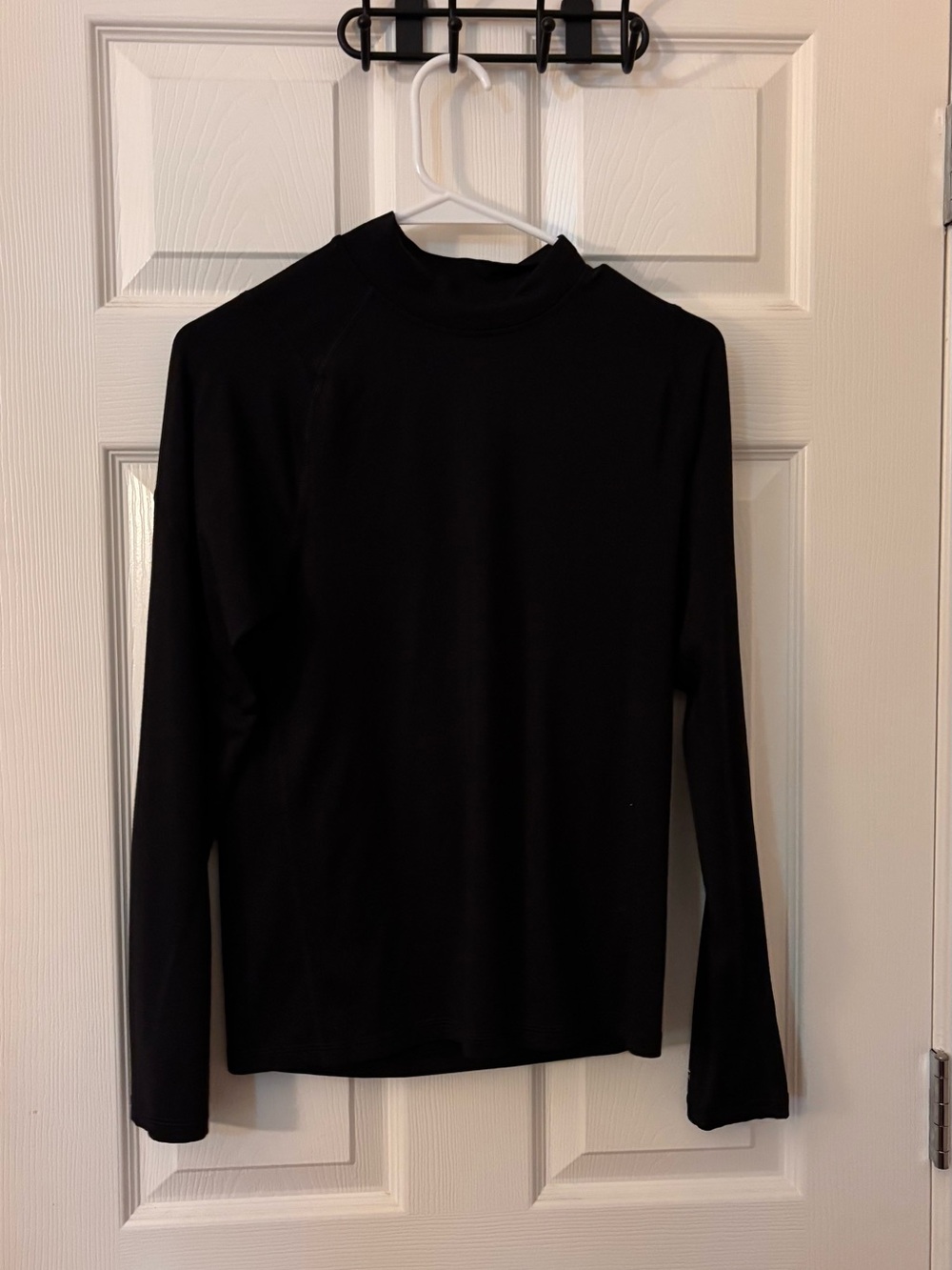DSG Black Long-Sleeve Mock Neck Top